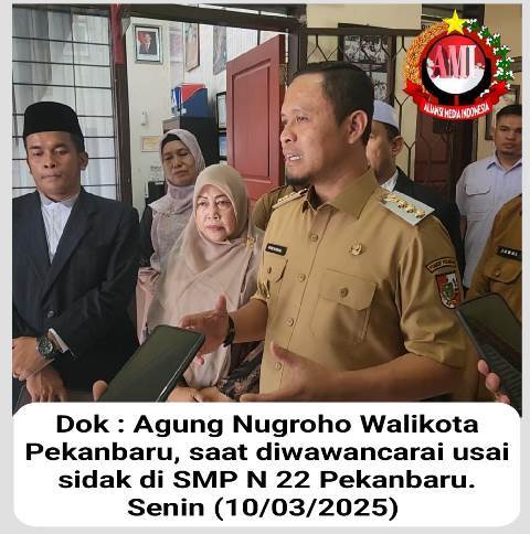 Lakukan Sidak Di satuan Pendidikan, Ini Yang Disampaikan Agung Nugroho Walikota Pekanbaru