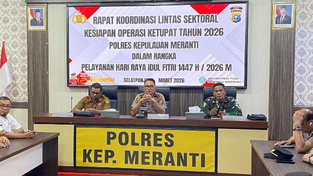 Polres Meranti Bersama Lintas Sektor Gelar Zoom Kesiapan Operasi Ketupat Sambut Idul Fitri 1447 H