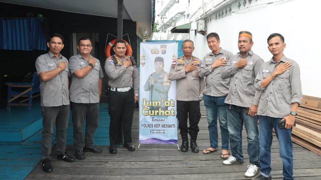 Polres Kepulauan Meranti Gelar Jumat Curhat  bersama Komunitas Motor 2 Stroke