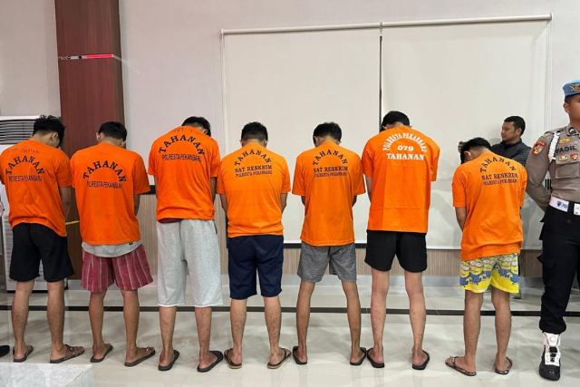 Sempat Buron, 10 Debt Collector yang Ngamuk di Polsek Bukit Raya Ditangkap