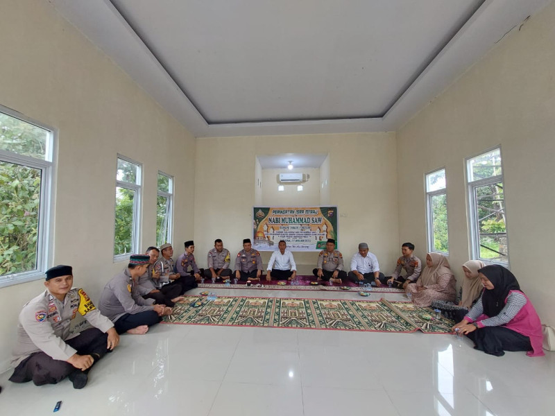 Momentum Pererat Hubungan, Polsek Batang Cenaku Gelar Peringatan Isra’ Mi’raj Nabi Muhammad SAW