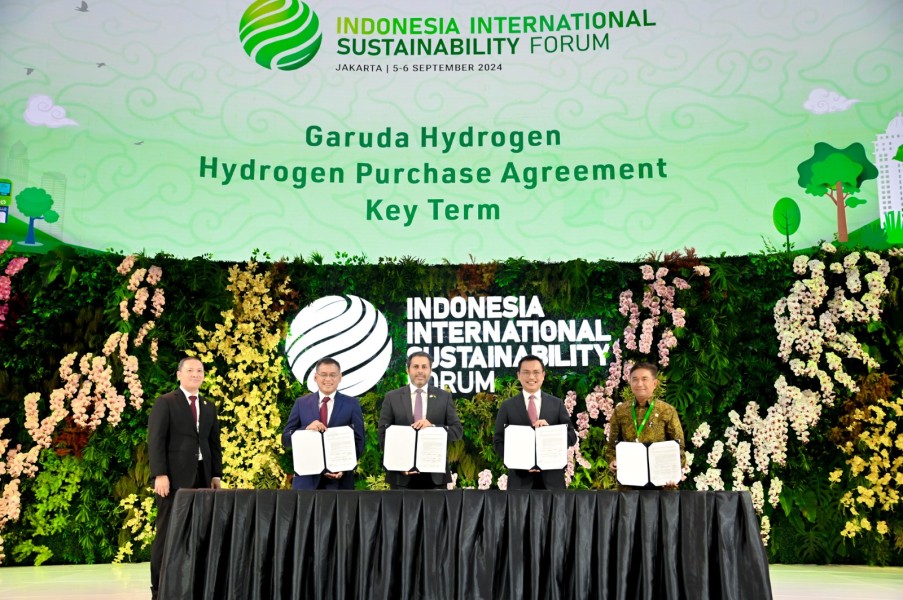 PLN Indonesia Power Berkolaborasi dengan Pupuk Indonesia dalam Proyek Green Hydrogen untuk NZE 2060