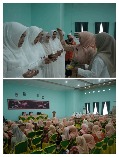 Hj. Katerina Susanti Tekankan Niat dan Akhlak, Iringi CJH DWP Inhil Menuju Tanah Suci