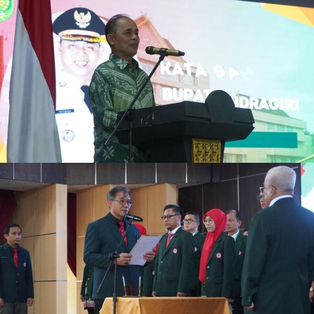 Bupati Herman Tekankan Komitmen Pelayanan Kesehatan saat Pelantikan Pengurus IDI Inhil 2025–2028