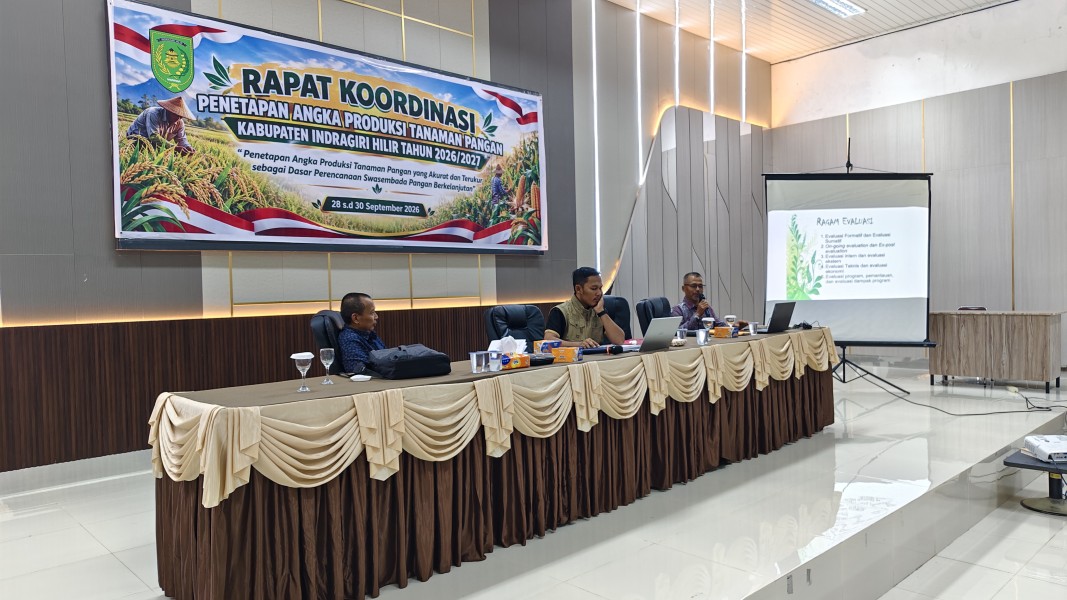 Mengakselerasi Pangan Inhil, Dinas Pertanian Gelar Rakorpap-TP Evaluasi Capaian 2026 dan Tetapkan Target 2027