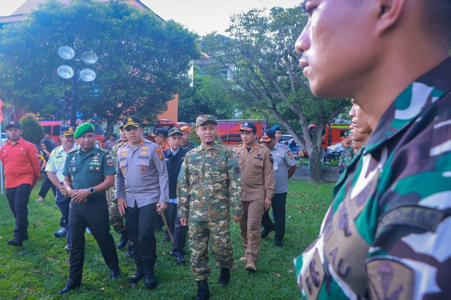 Wako Pekanbaru Pimpin Apel Kesiapan Pasukan Mencegah Kebakaran Lahan dan Hutan