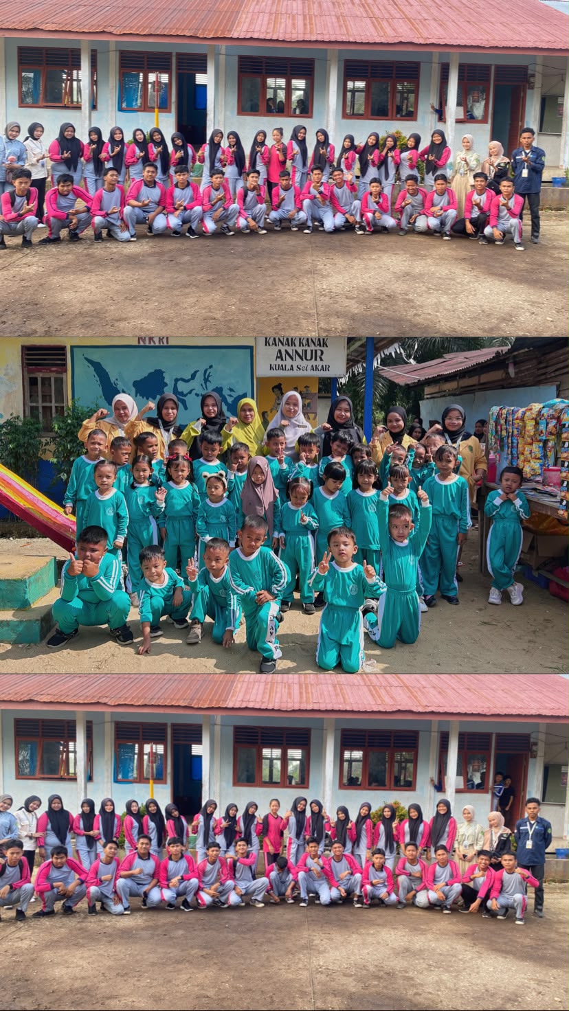 Mahasiswa KKN UNISI Lakukan Pengabdian di TK An-Nur dan Promosi Kampus di SMAN 2 Keritang
