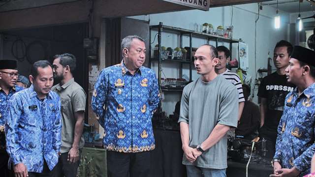 Wakil Bupati Kepulauan Meranti Tinjau Lokasi Kebakaran di Pasar Sandang Pangan