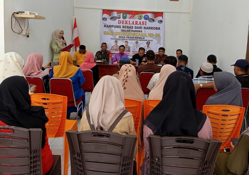 Ikrar Bersama, Masyarakat Desa Pasir Kemilu Siap Cegah Penyalahgunaan Narkoba