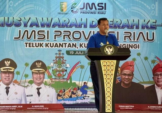Musda II JMSI Riau Digelar di Taluk Kuantan, Bupati Suhardiman Apresiasi Peran Media