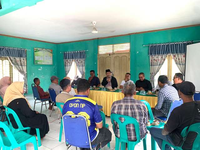 Peninjauan Bakal Calon Desa Adat, LAMR Kepulauan Meranti Kunjungi Desa Telaga Baru