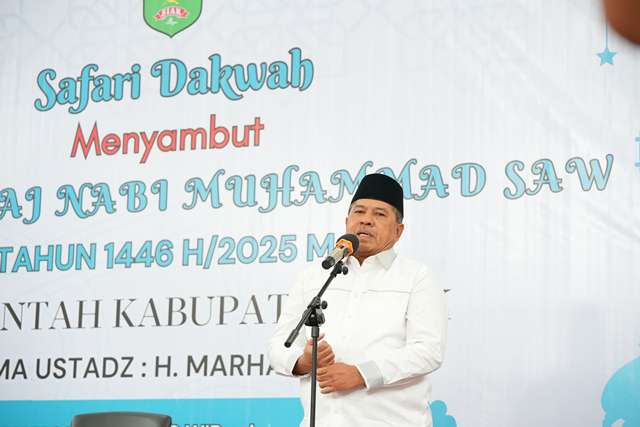 Bupati Alfedri : Memperingati Isra' Mi'raj Perbarui Energi dan Spirit Untuk Lebih Bernawaitu