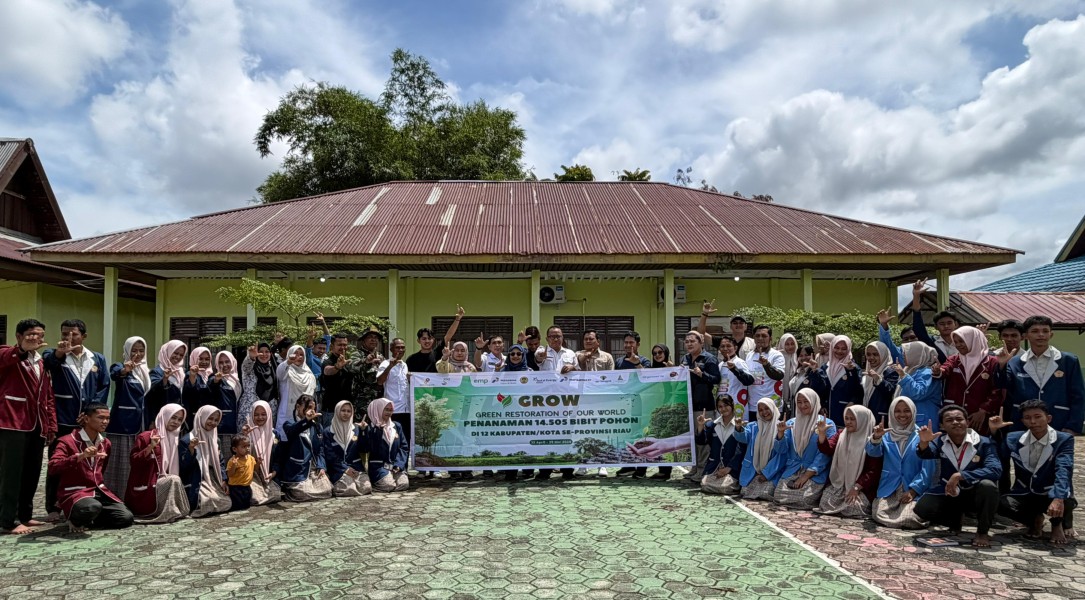 Hari Bumi 2026: SKK Migas & EMP Group Hijaukan Riau dengan 14.505 Bibit Pohon