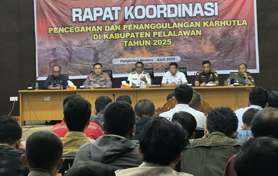 Pencegahan dan Penanggulangan Karhutla, Bupati Pelalawan Minta Peran Aktif Perusahaan