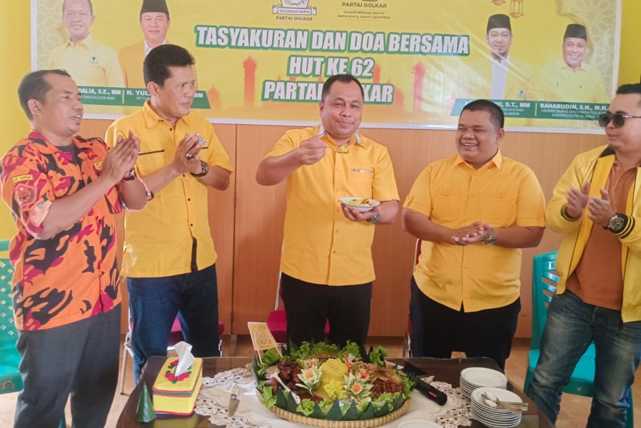 Sederhana Namun Khidmat, DPD Golkar Pelalawan Rayakan HUT ke-62 dengan Ziarah dan Doa Bersama