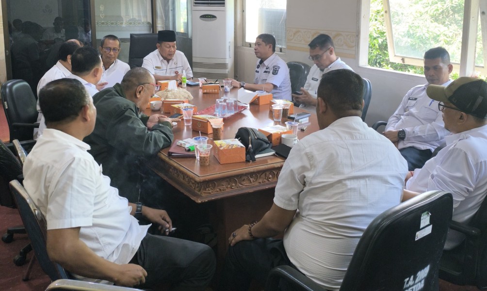 Tindaklanjuti Semburan Air dan Gas di Desa Air Hitam, Pemkab Gelar Rapat Teknis