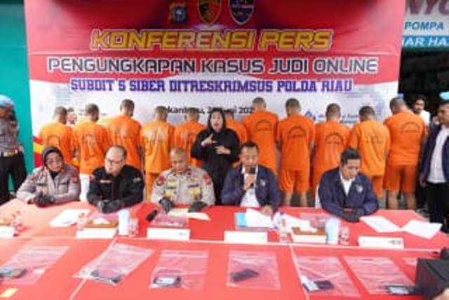 Polda Riau Bongkar Dua Lokasi Judi Online Higgs Domino, Omzet Rp3,6 Miliar Terungkap!