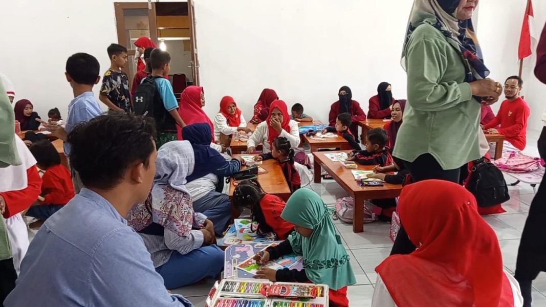 Tanamkan Nasionalisme Sejak Dini, Desa Pasir Kemilu Gelar Lomba Kreativitas Anak