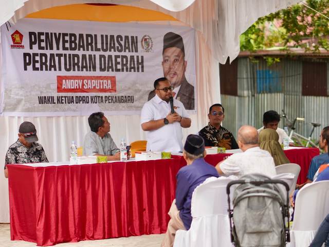 Warga Antusias Hadiri Penyebarluasan Perda Waka DPRD Andry di Pesisir Rumbai