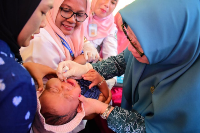 Cegah Anak Tertinggal Imunisasi, Dinkes dan PKK Bengkalis Lakukan Aksi Nyata