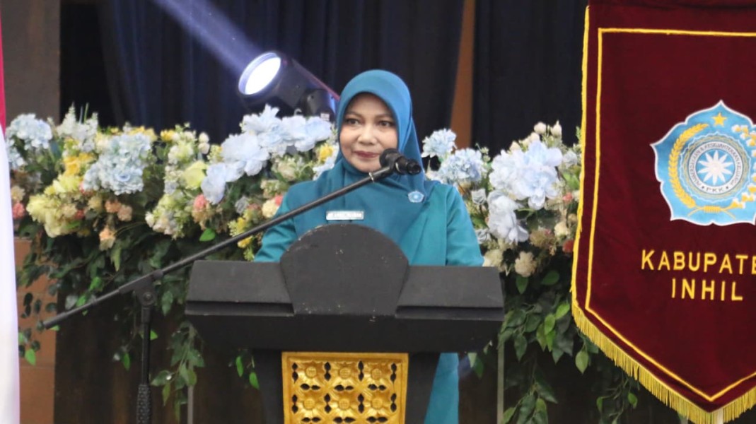 Bupati dan Ketua TP PKK Inhil Tegaskan Peran PKK Dorong Ekonomi Keluarga pada Puncak HKG ke-53 Inhil