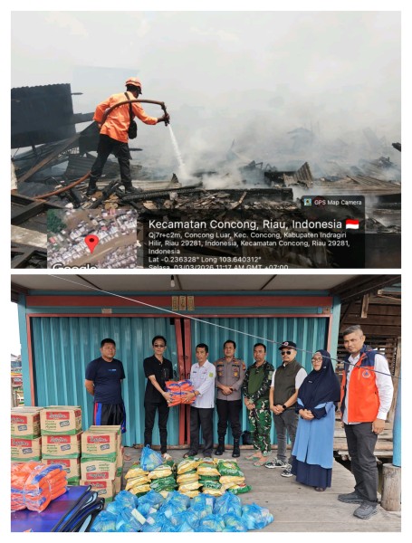 Gerak Cepat dan Penuh Empati, Bupati H. Herman Instruksikan Penyaluran Bantuan Korban Kebakaran Concong dan Puting Beliung Tanjung Lajau