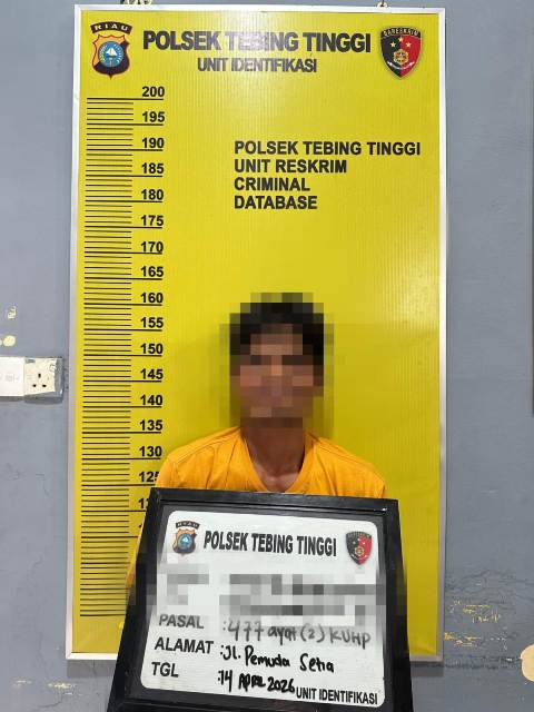 Reskrim Polsek Tebing Tinggi Amankan Pelaku Pencurian di Ruko Jalan Tanjung Harapan