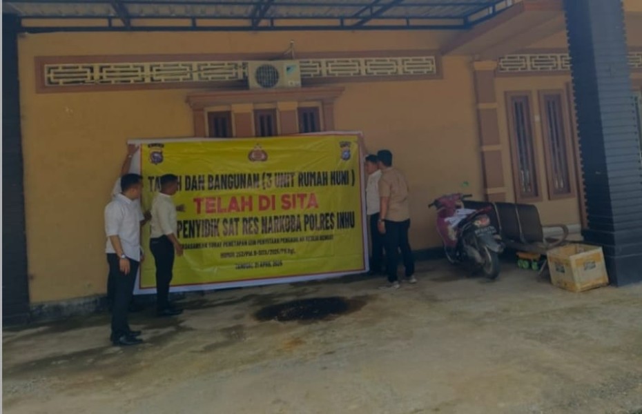 Polres Inhu Sita Aset Mewah  'Mak Gandi' Bandar Narkoba