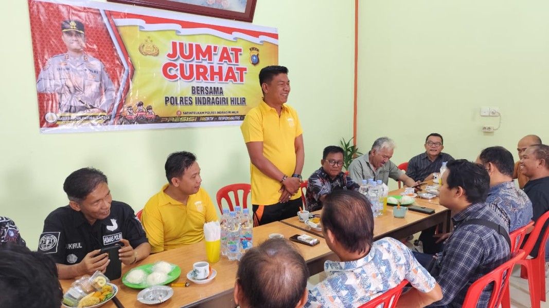 Polres Inhil Gelar Jumat Curhat Bersama Masyarakat Tembilahan
