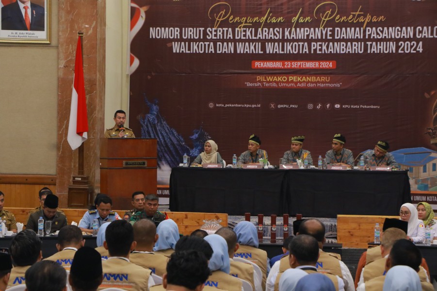 Pj Wako Ajak Semua Paslon Jaga Kondusivitas Selama Pilwako Pekanbaru 2024