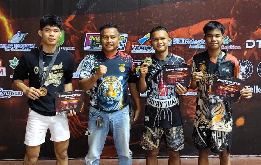 Atlet MMA Tiger Club Pelalawan Berhasil Juara di Kejurnas Sambo dan Event BEGADUH Championship