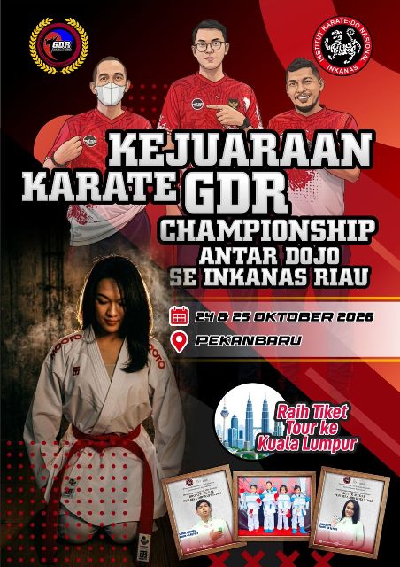 Persiapan 99 Persen, Kejuaraan Karate GDR Championship Antar Dojo Inkanas Riau Siap Digelar di Riau Garden