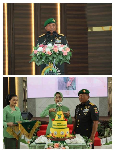 Danrem 031/WB Hadiri Puncak Peringatan HUT Ke-79 Persit Kartika Chandra Kirana