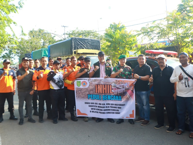 Bupati Indragiri Hilir Lepas Bantuan Kemanusiaan untuk Korban Bencana di Aceh, Sumut, dan Sumbar