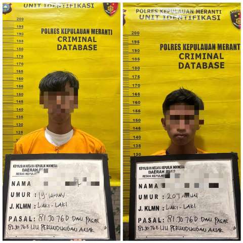 Polres Meranti Ringkus Dua Terduga Pelaku Persetubuhan Anak Bawah Umur