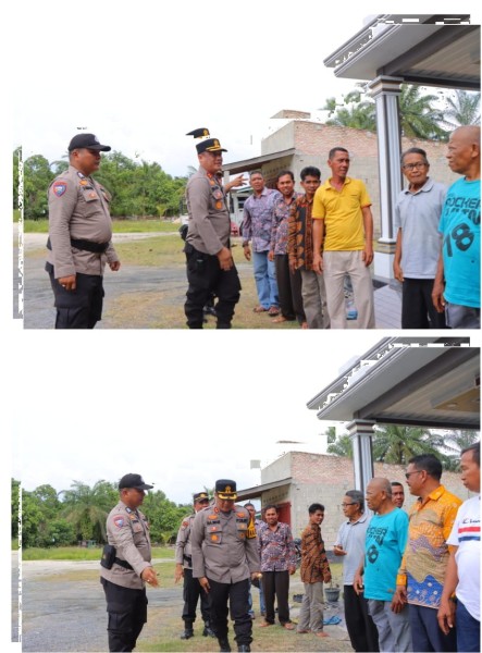 Ciptakan Suasana Damai Jelang Pilkada, Kapolres Rohil Cooling System Sambang Warga