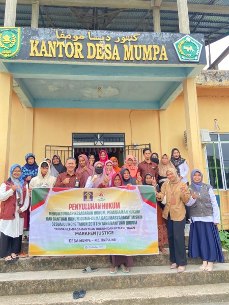 Gelar Penyuluhan Hukum, LBHK Markfen Justice Beri Edukasi dan Bantuan Hukum Gratis Bagi Masyarakat Miskin