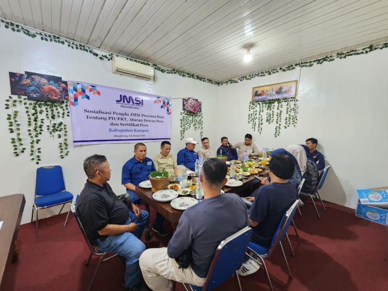 Disambangi Provinsi, JMSI Kampar Berkomitmen Urus Barcode Seluruh Media Akhir Tahun 2024