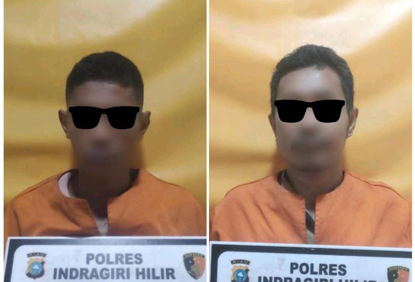 Transaksi Sabu di Halaman Hotel, Dua Pengedar Dibekuk Polres Inhil
