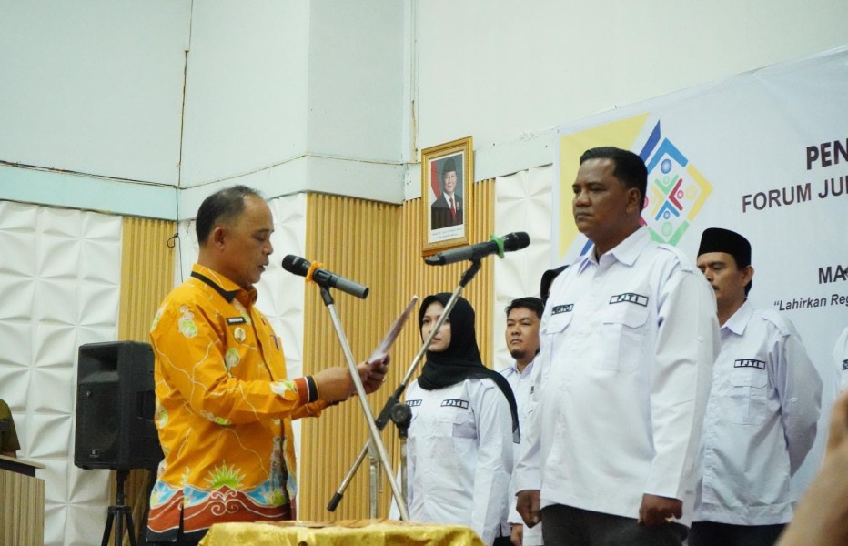 Bupati Inhil Kukuhkan Pengurus FJTI Masa Bakti 2025–2030