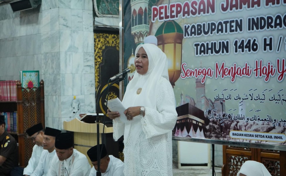 Wakil Bupati Inhil Yuliantini Lepas Jamaah Calon Haji 2025