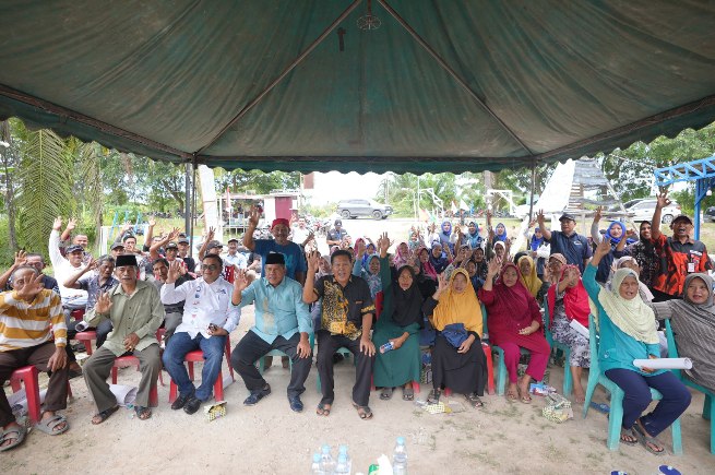 Kampanye Dialogis di Sabak, Alfedri-Husni Komitmen Pada Peningkatan Pendidikan