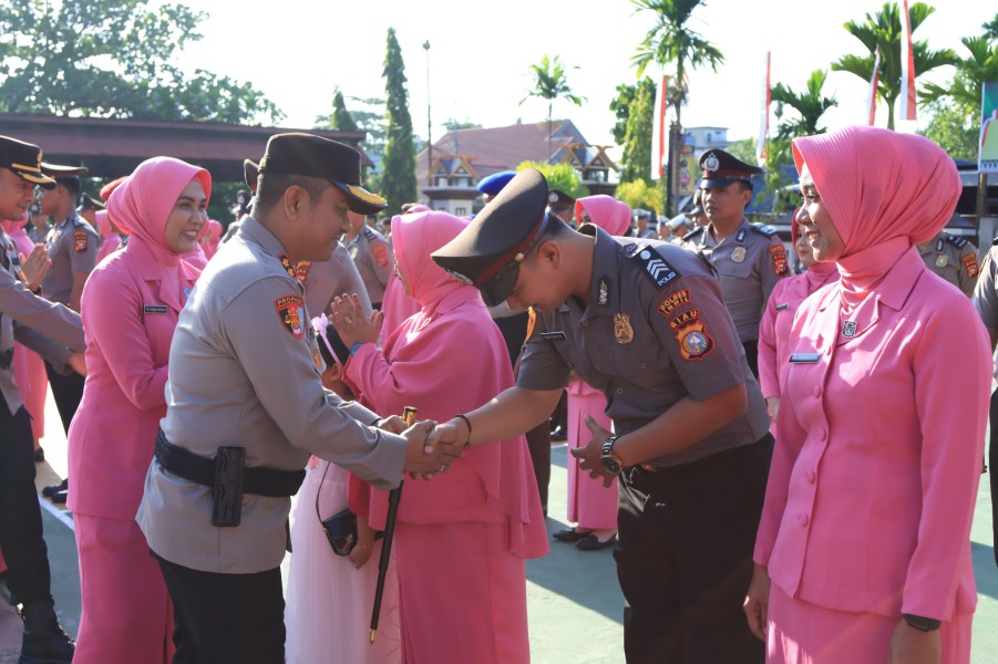 31 Personel Polres Inhil Naik Pangkat, Kapolres: Ini Penghargaan Atas Dedikasi dan Loyalitas