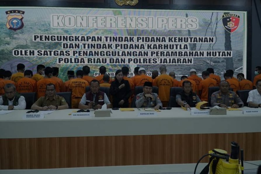 Polisi Tangkap Pemodal dan Penggarap Perambahan 143 Hektare Hutan di Rohul