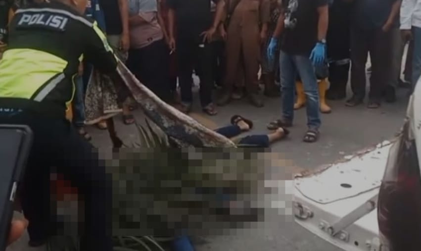 Ayah dan Anak Tergilas Truk di Jalur Dumai–Duri Bengkalis