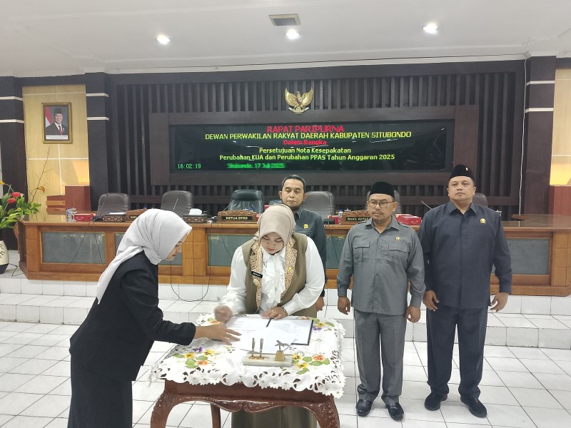 Pemkab dan DPRD Situbondo Sepakati Perubahan KUA-PPAS 2025