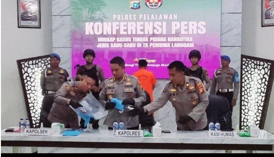 Polisi Tangkap Pelaku Utama, Temuan Bong di Ruang TK Langgam Pelalawan
