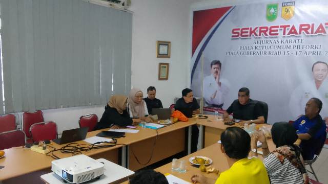 Forki Riau Matangkan Persiapan Jelang Kejurnas Karate 2025 di Pekanbaru