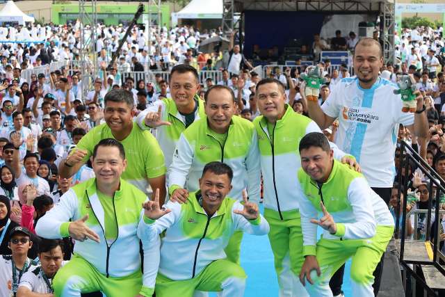 Pangdam Kodam XIX Tuanku Tambusai Hadiri Riau Bhayangkara Run 2026, Ribuan Pelari Semarakkan Kampanye Green Policing