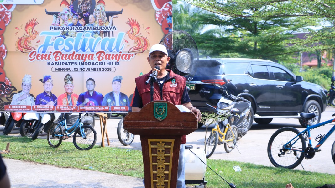 Lestarikan Adat, Bupati Inhil Buka Festival Seni Budaya Banjar 2025